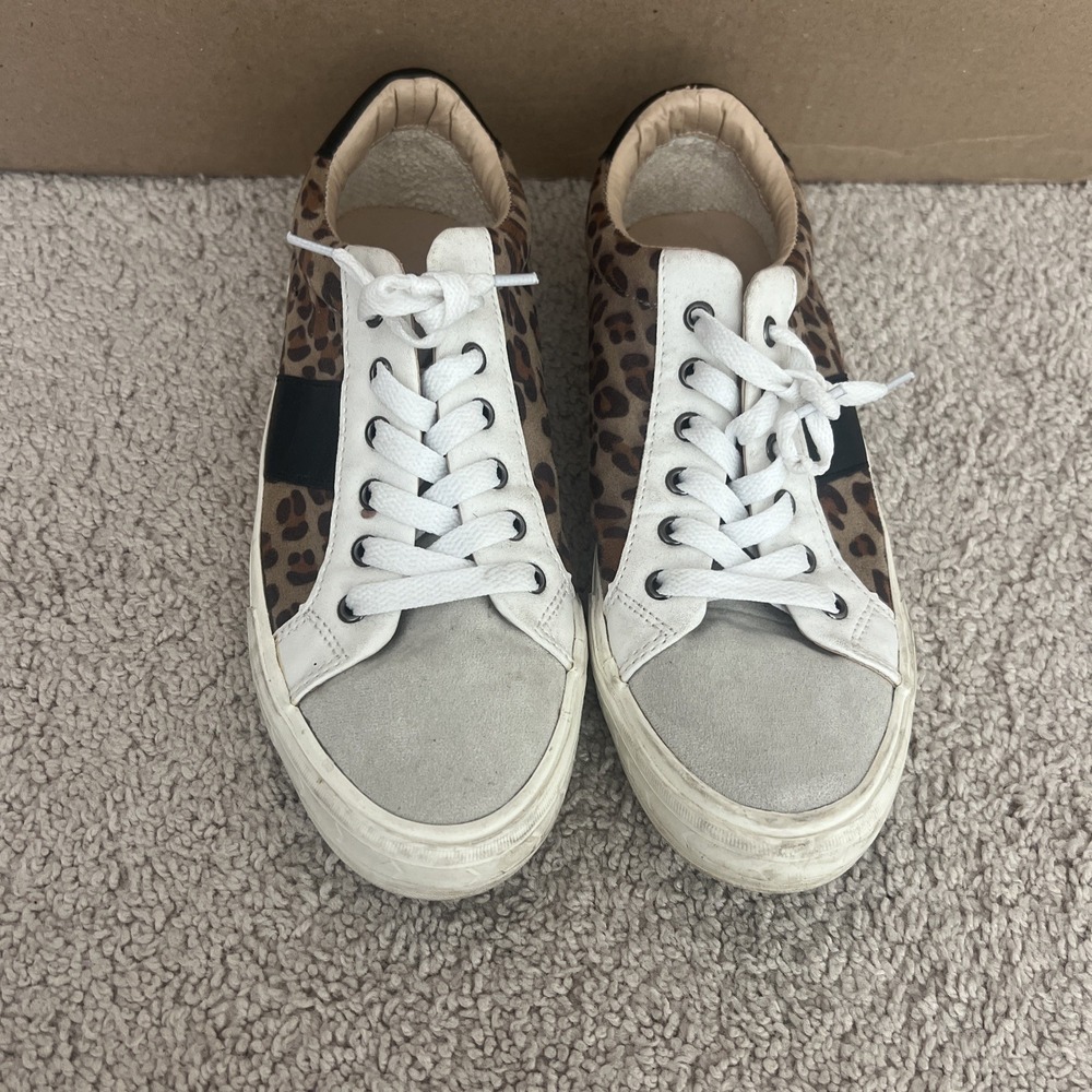 Vintage Havanas Dina Sneakers Crazy Leopard Multi print Size 7.5